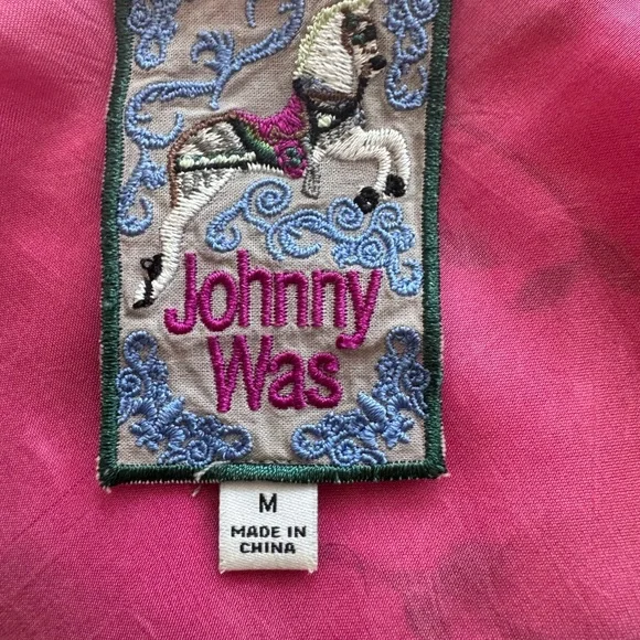 JOHNNY WAS GOLDEN BOUQUET BIAS MAXI DRESS Sz M - Picture 11 of 15